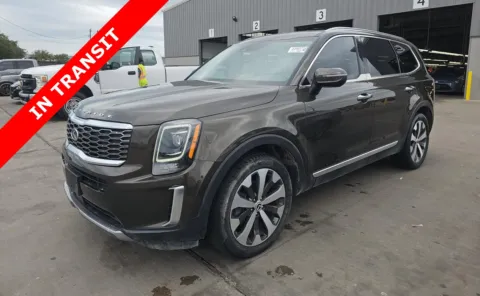 Green 2021 Kia Telluride S for sale in Alvin, TX