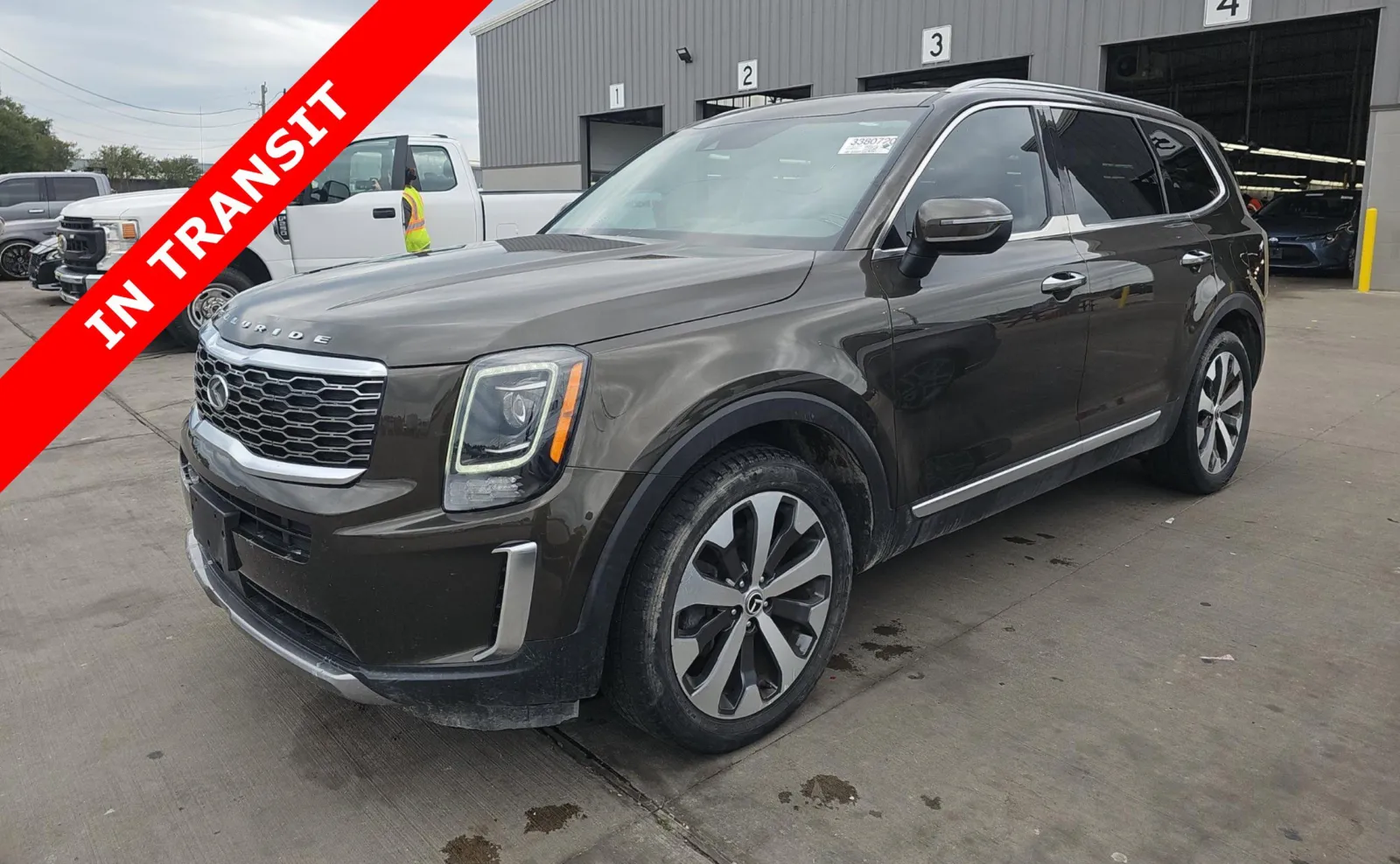 Green 2021 Kia Telluride S for sale in Alvin, TX