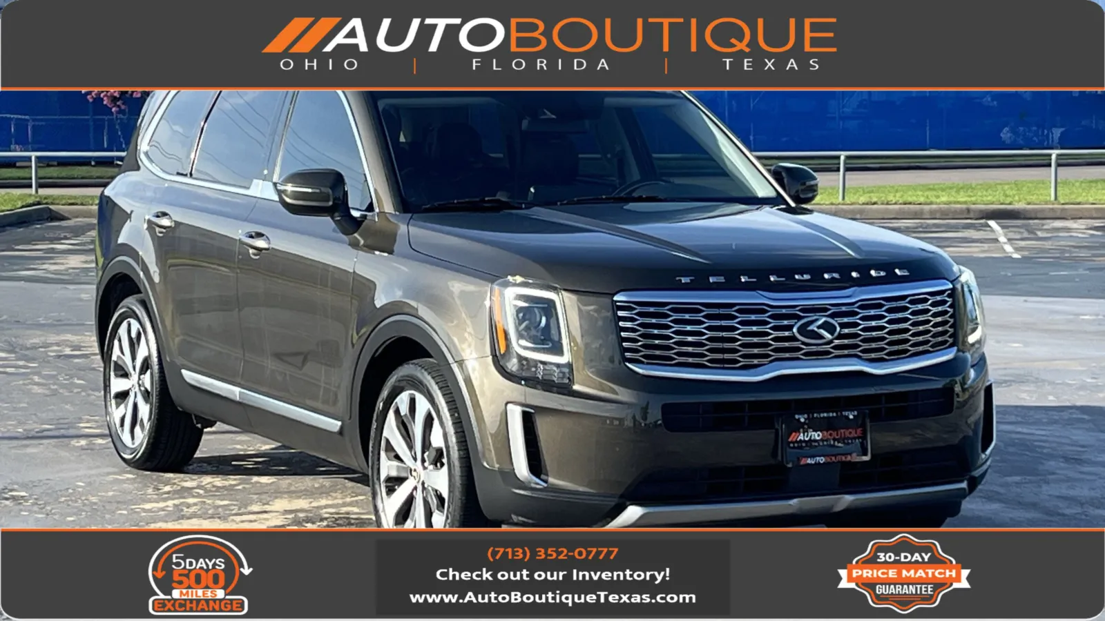 Green 2021 Kia Telluride S for sale in Alvin, TX