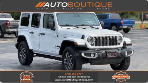 White 2025 Jeep Wrangler Sahara for sale in Alvin, TX