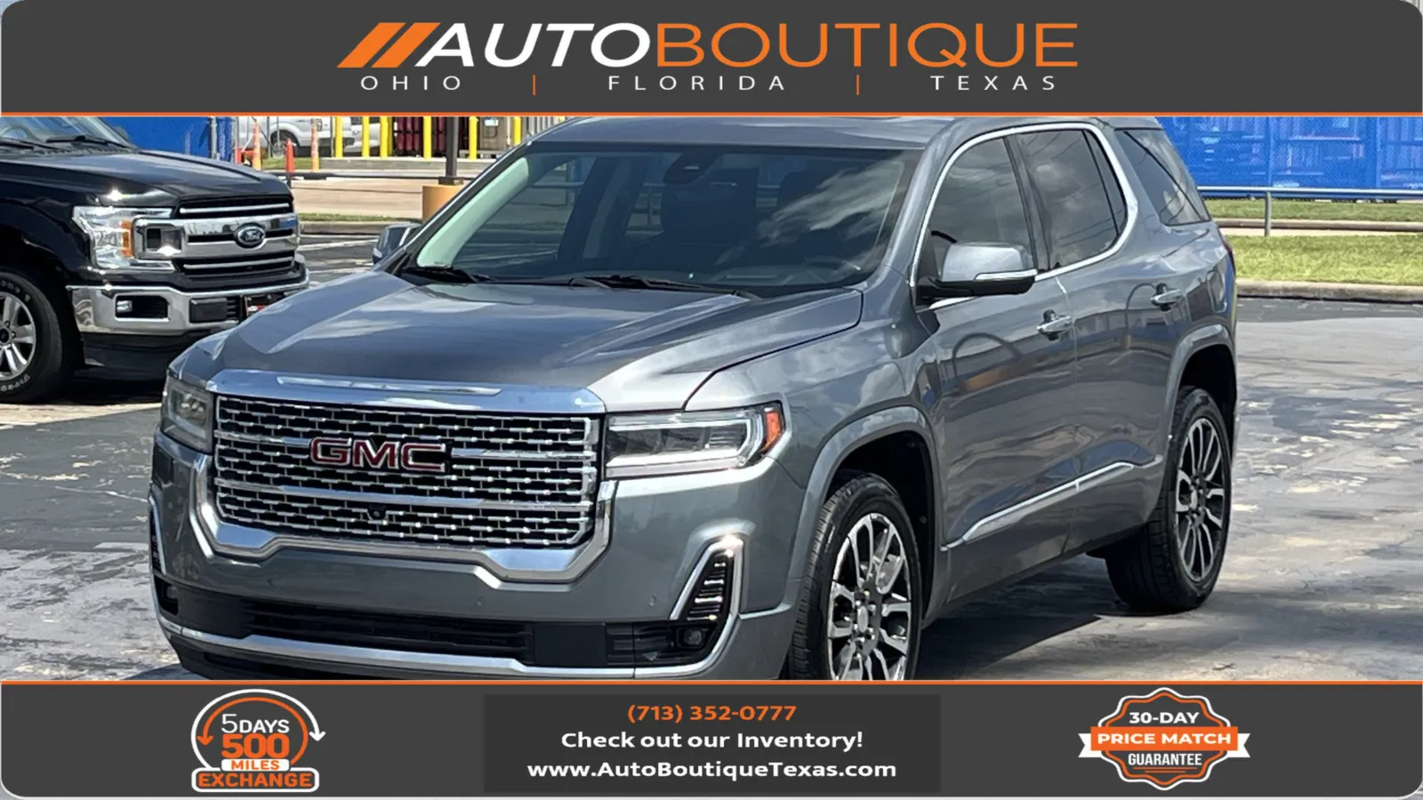 Gray 2020 GMC Acadia Denali for sale in Alvin, TX