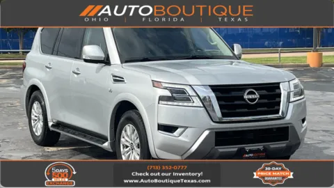 Silver 2021 Nissan Armada SV for sale in Alvin, TX