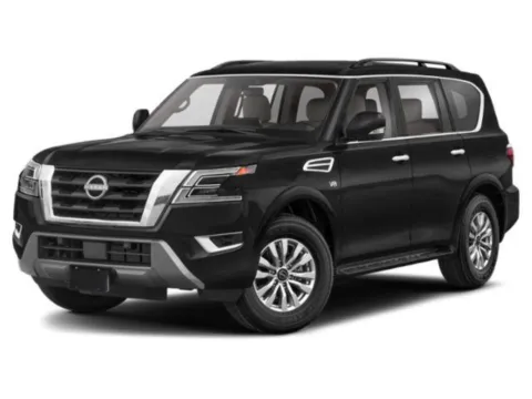 Silver 2021 Nissan Armada SV for sale in Alvin, TX