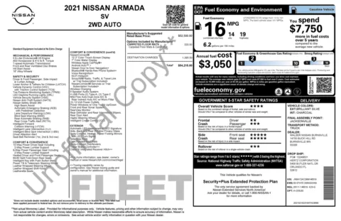 Photos of 2021 Nissan Armada SV for sale in Alvin, TX at Auto Boutique Texas