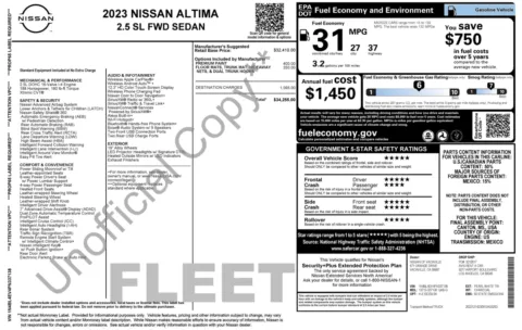 Photos of 2023 Nissan Altima 2.5 SL for sale in Alvin, TX at Auto Boutique Texas