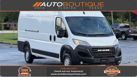 White 2025 Ram ProMaster Cargo Van Tradesman for sale in Alvin, TX