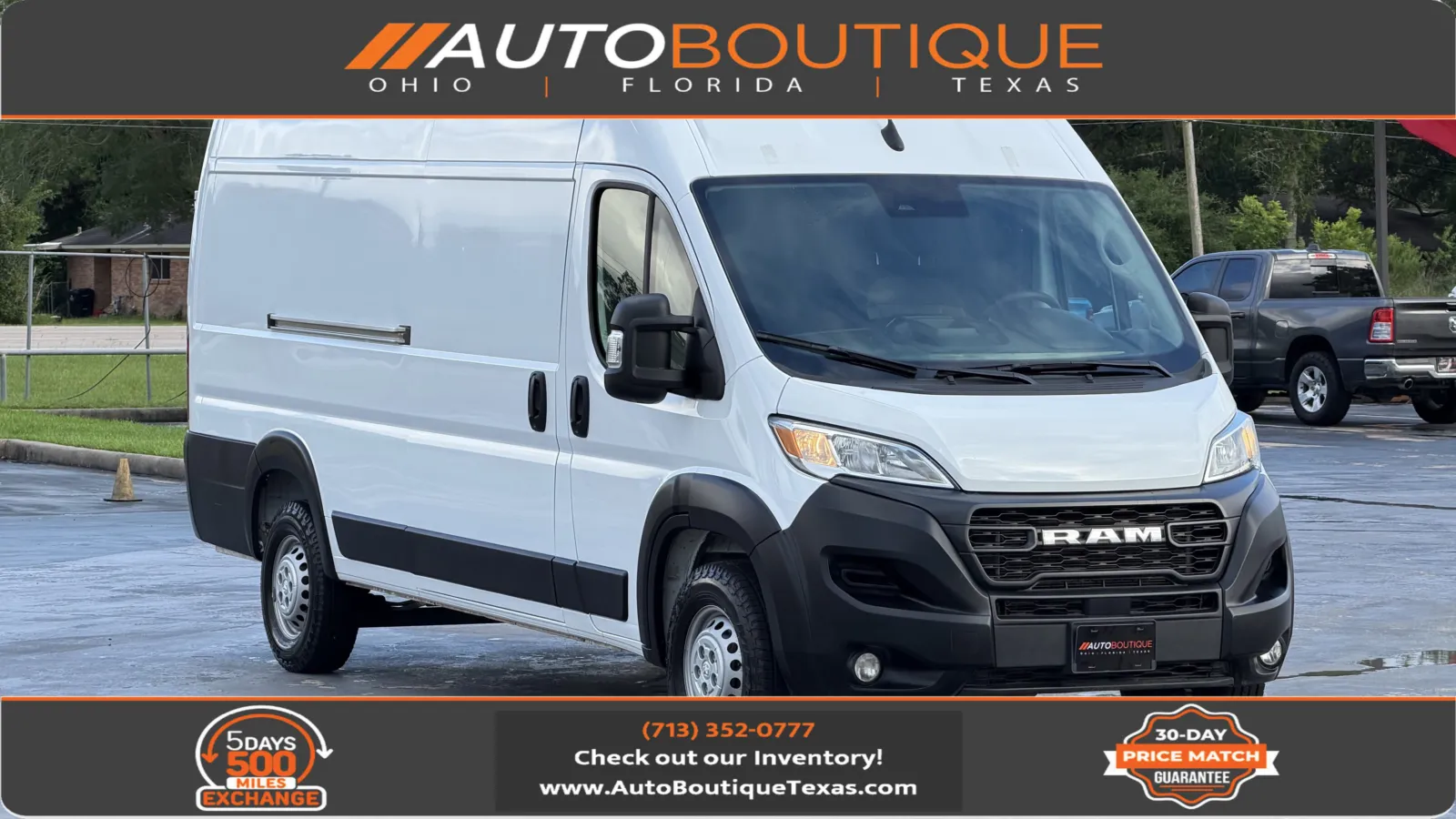 White 2025 Ram ProMaster Cargo Van Tradesman for sale in Alvin, TX