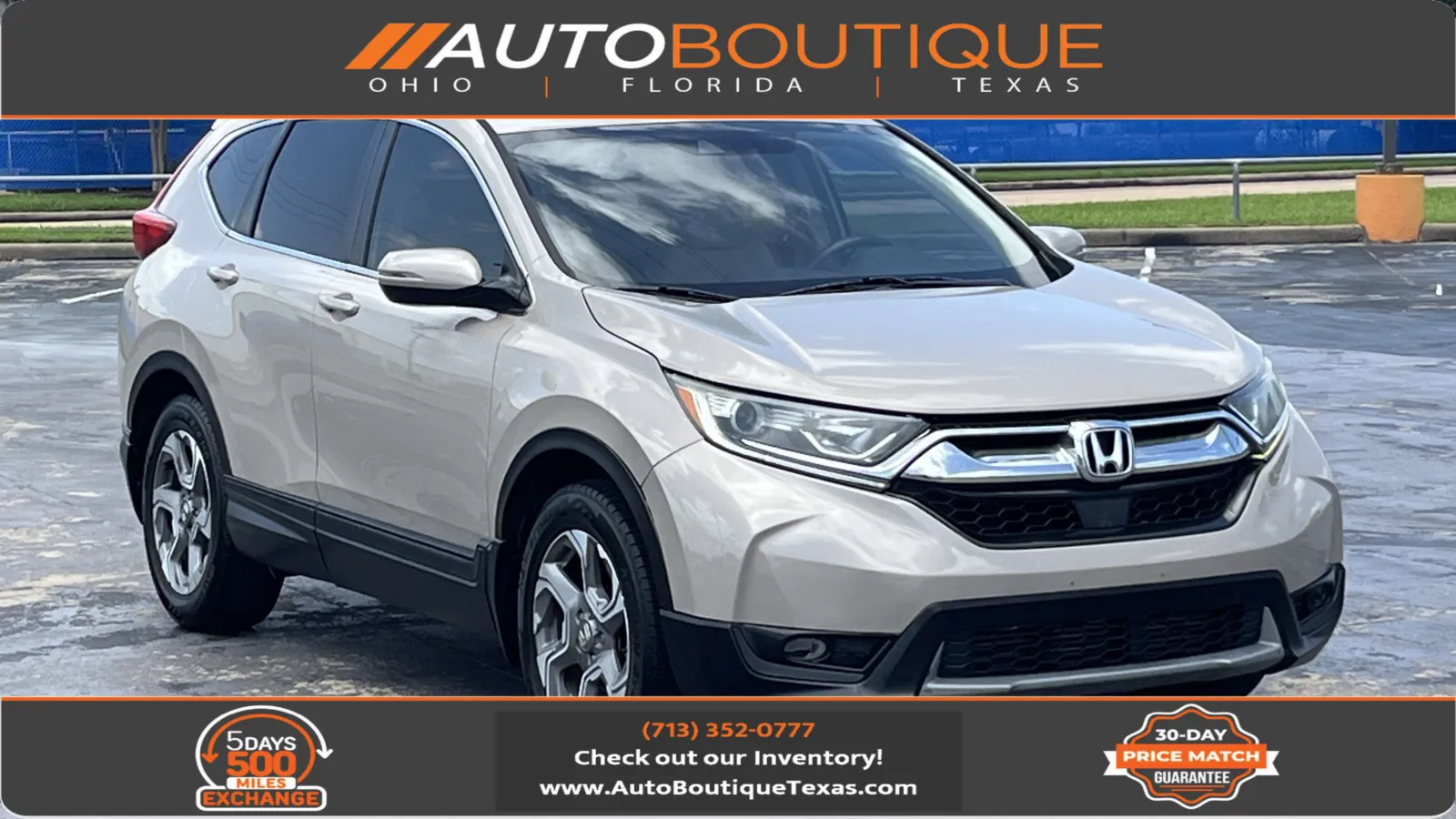 Beige 2019 Honda CR-V EX-L for sale in Alvin, TX