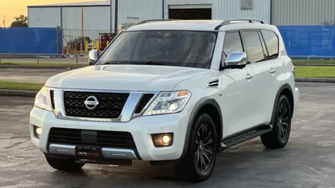 White 2018 Nissan Armada Platinum for sale in Alvin, TX
