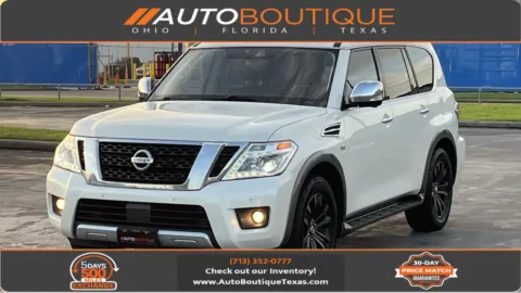 White 2018 Nissan Armada Platinum for sale in Alvin, TX