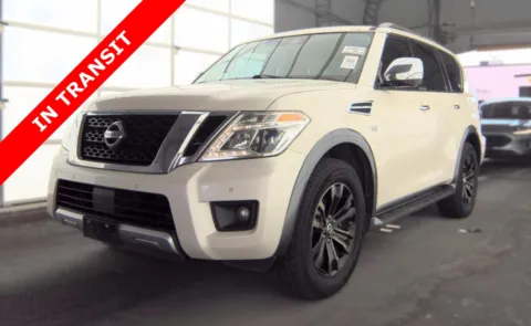 White 2018 Nissan Armada Platinum for sale in Alvin, TX