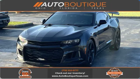 Black 2018 Chevrolet Camaro 1LT for sale in Alvin, TX