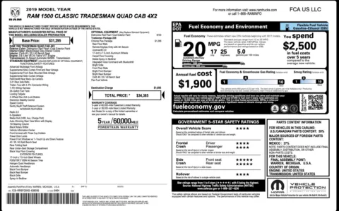 Photos of 2019 Ram 1500 Classic Tradesman for sale in Alvin, TX at Auto Boutique Texas