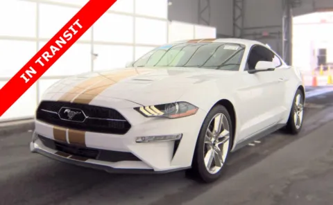 White 2019 Ford Mustang EcoBoost Premium for sale in Alvin, TX
