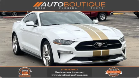 White 2019 Ford Mustang EcoBoost Premium for sale in Alvin, TX