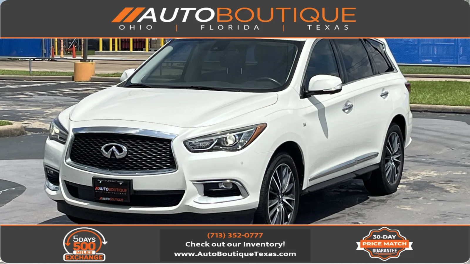 White 2018 INFINITI QX60 for sale in Alvin, TX