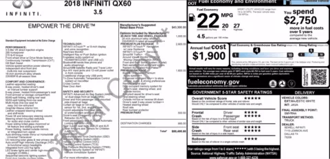 Photos of 2018 INFINITI QX60 for sale in Alvin, TX at Auto Boutique Texas