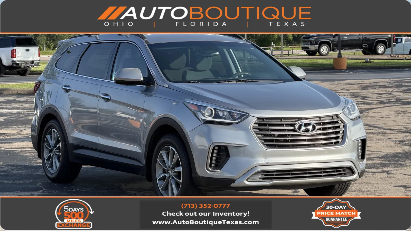 Gray 2017 Hyundai Santa Fe SE for sale in Alvin, TX