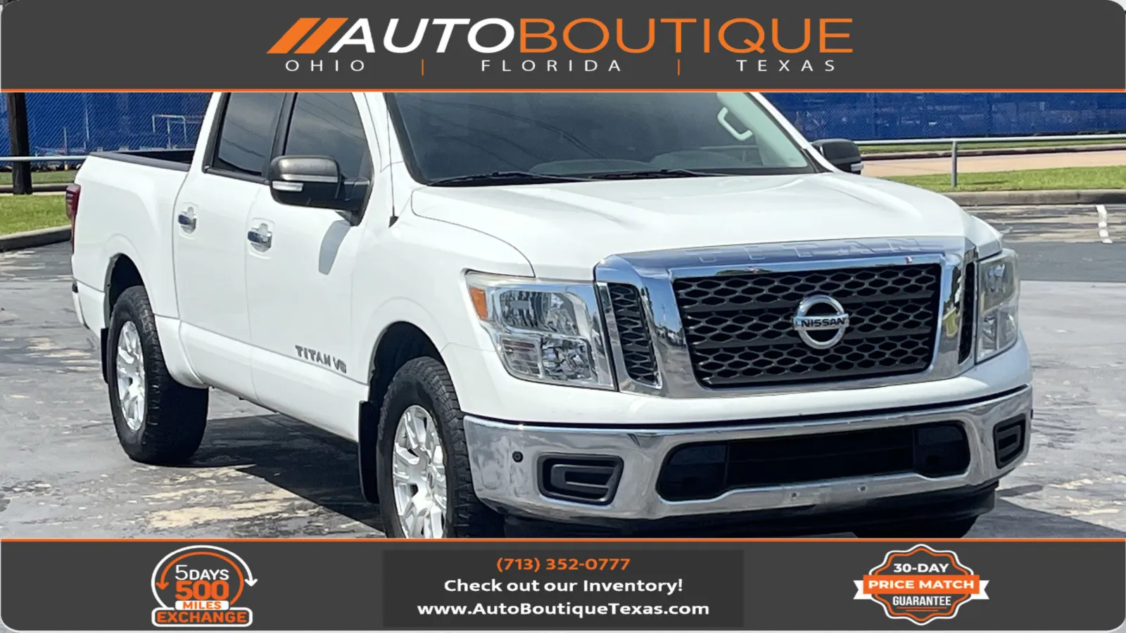 White 2018 Nissan Titan SV for sale in Alvin, TX