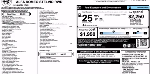 Photos of 2020 Alfa Romeo Stelvio for sale in Alvin, TX at Auto Boutique Texas