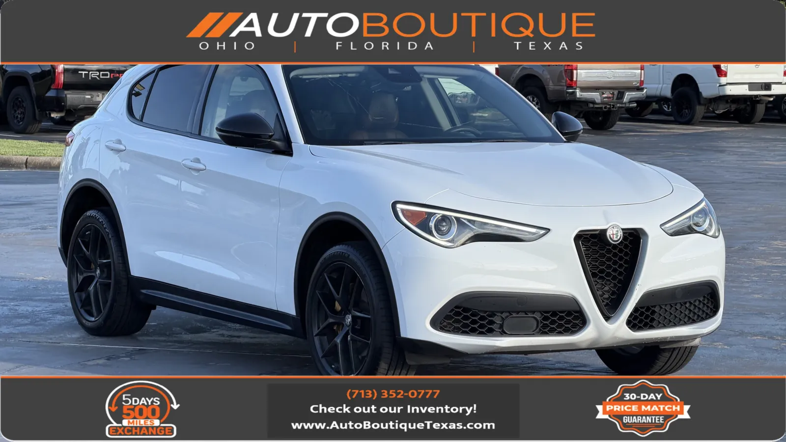 White 2020 Alfa Romeo Stelvio for sale in Alvin, TX