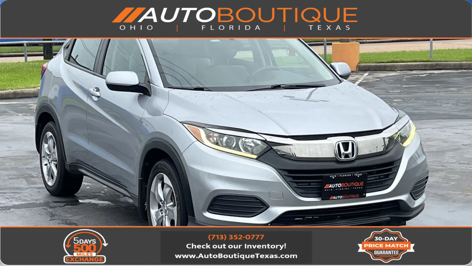 Gray 2020 Honda HR-V LX for sale in Alvin, TX