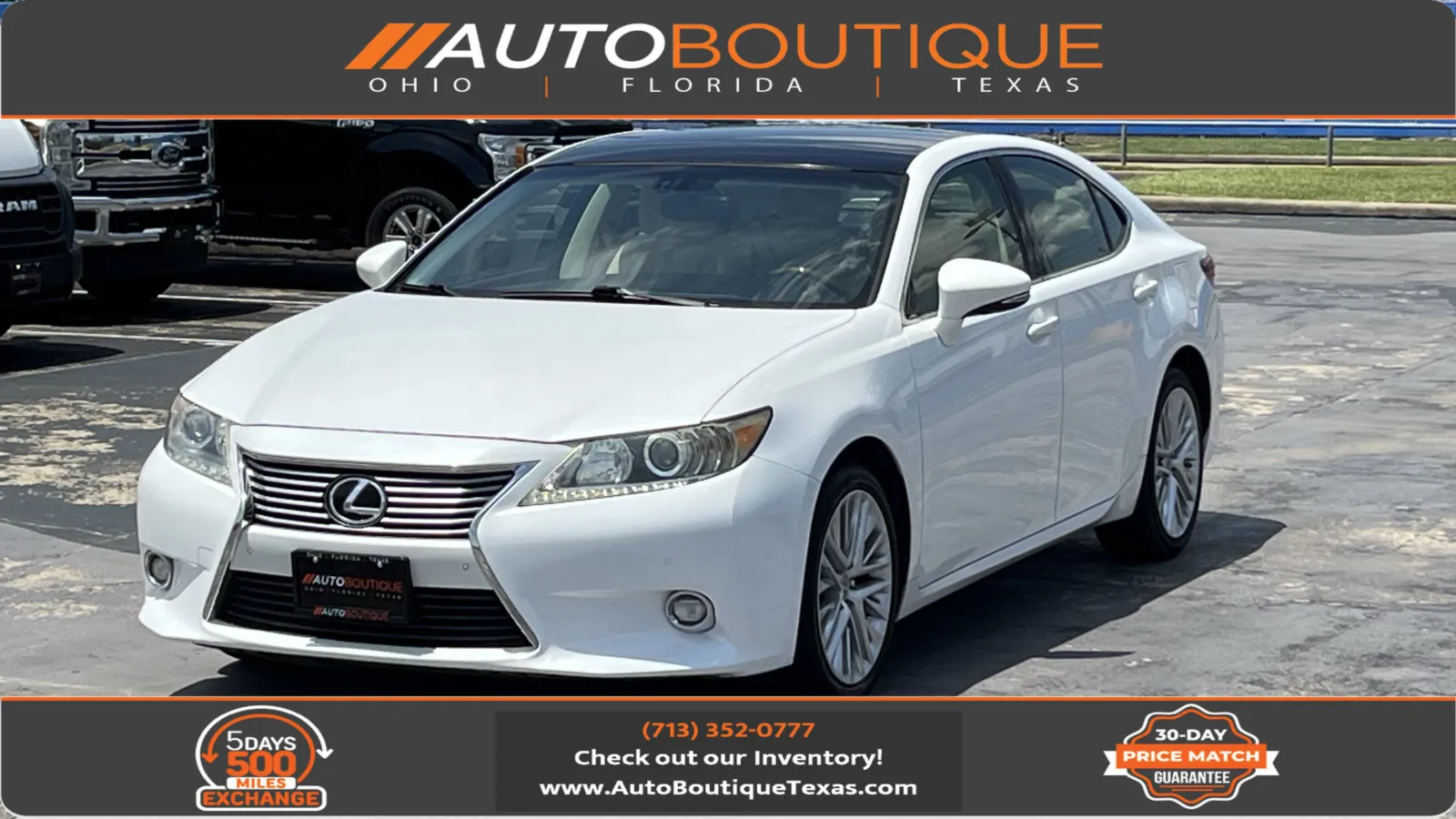 White 2015 Lexus ES 350 for sale in Alvin, TX