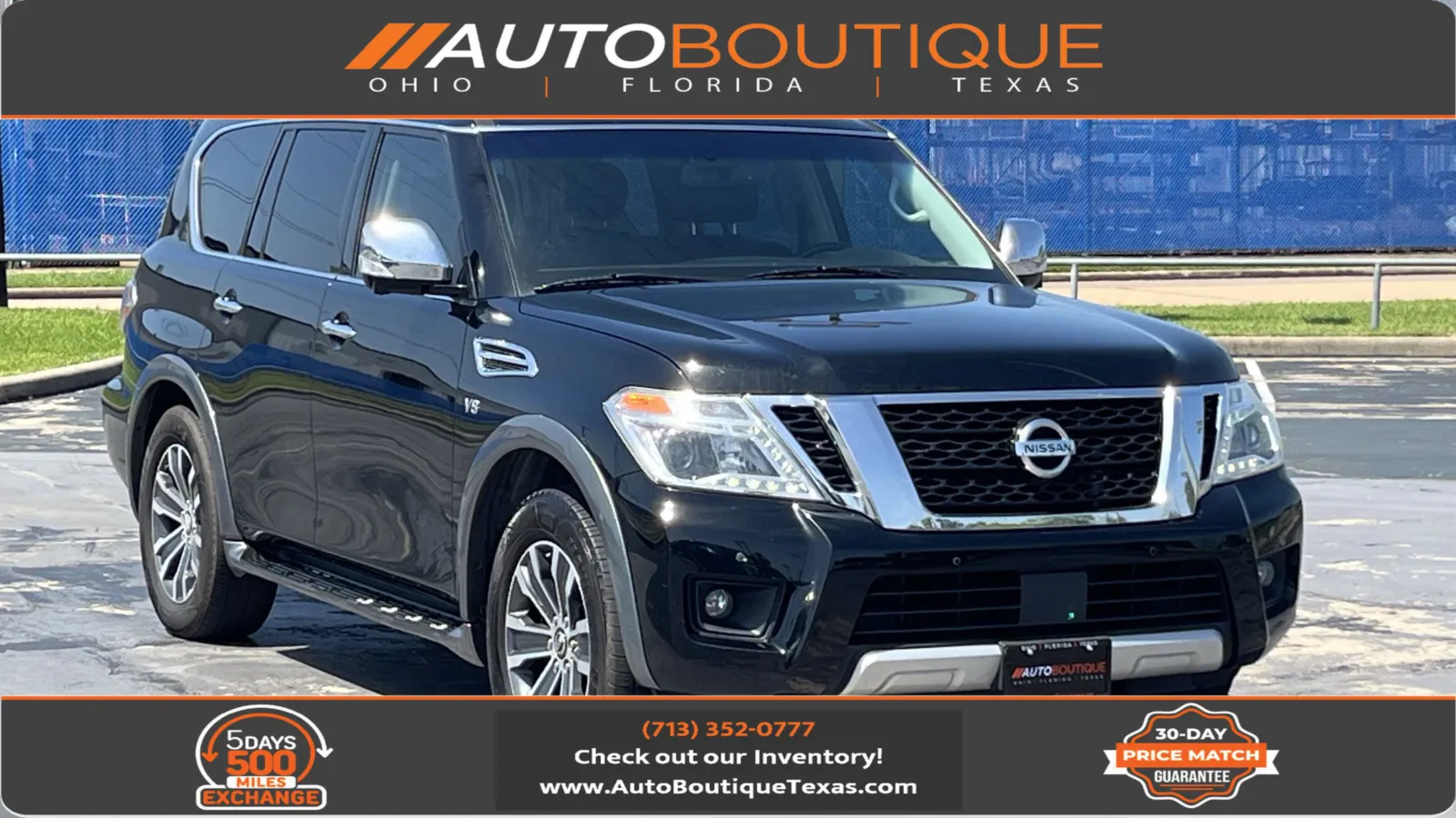 Black 2017 Nissan Armada SL for sale in Alvin, TX