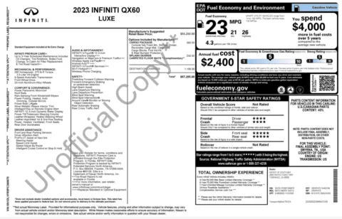 Photos of 2023 INFINITI QX60 LUXE for sale in Alvin, TX at Auto Boutique Texas