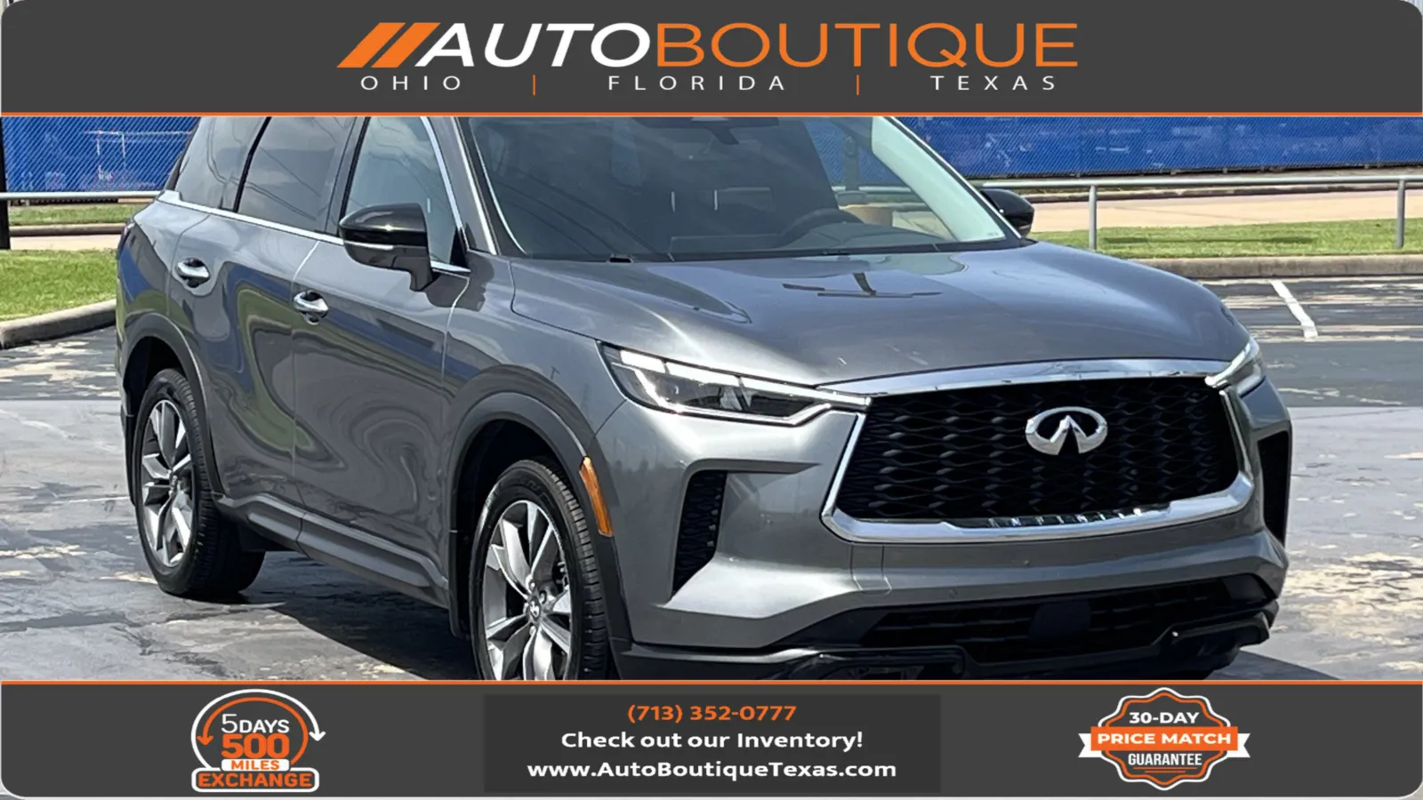 Gray 2023 INFINITI QX60 LUXE for sale in Alvin, TX