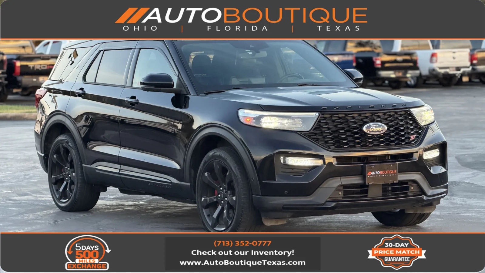 Black 2021 Ford Explorer ST for sale in Alvin, TX