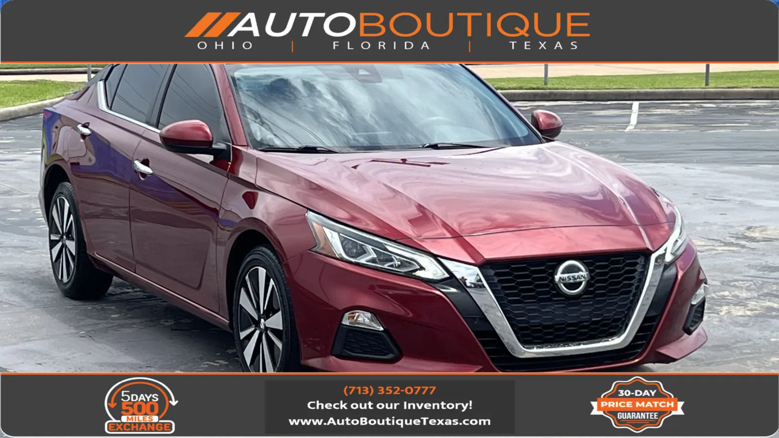 Red 2022 Nissan Altima 2.5 SV for sale in Alvin, TX
