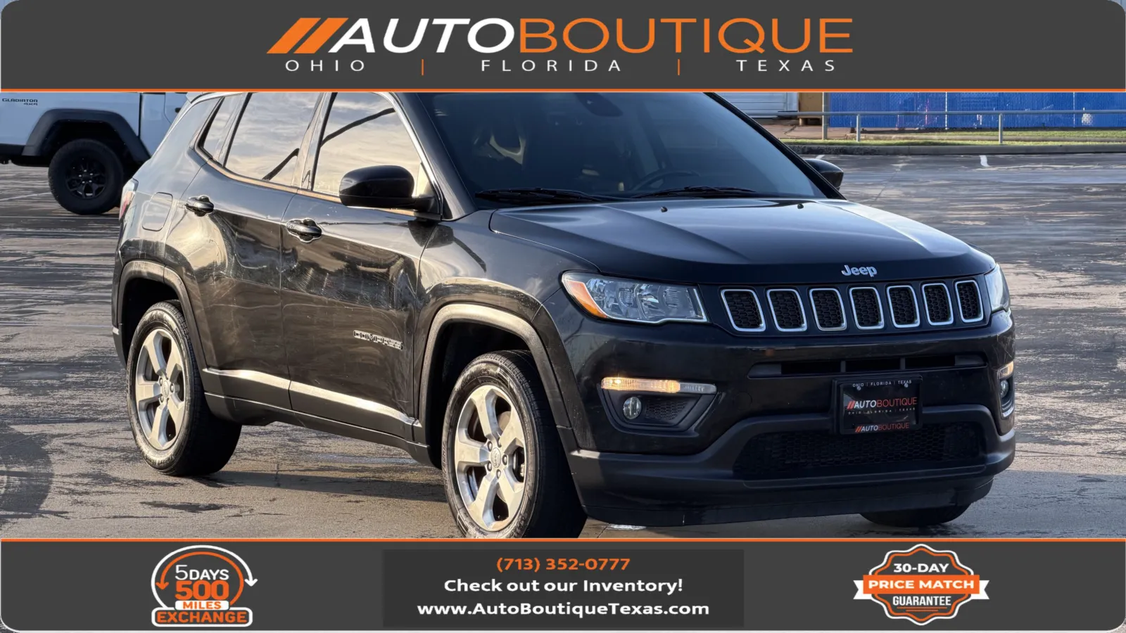 Black 2018 Jeep Compass Latitude for sale in Alvin, TX