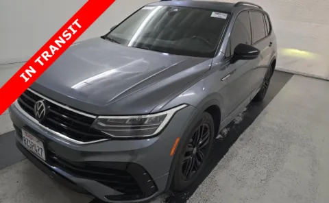 Gray 2022 Volkswagen Tiguan SE R-Line Black for sale in Alvin, TX