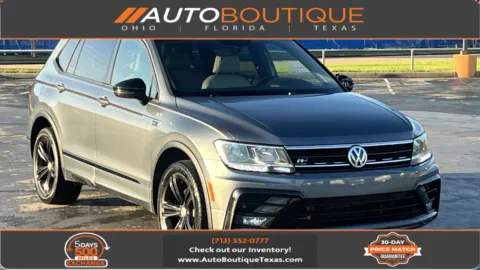 Gray 2019 Volkswagen Tiguan SEL R-Line Black for sale in Alvin, TX