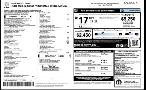 Photos of 2019 Ram 1500 Classic Tradesman for sale in Alvin, TX at Auto Boutique Texas