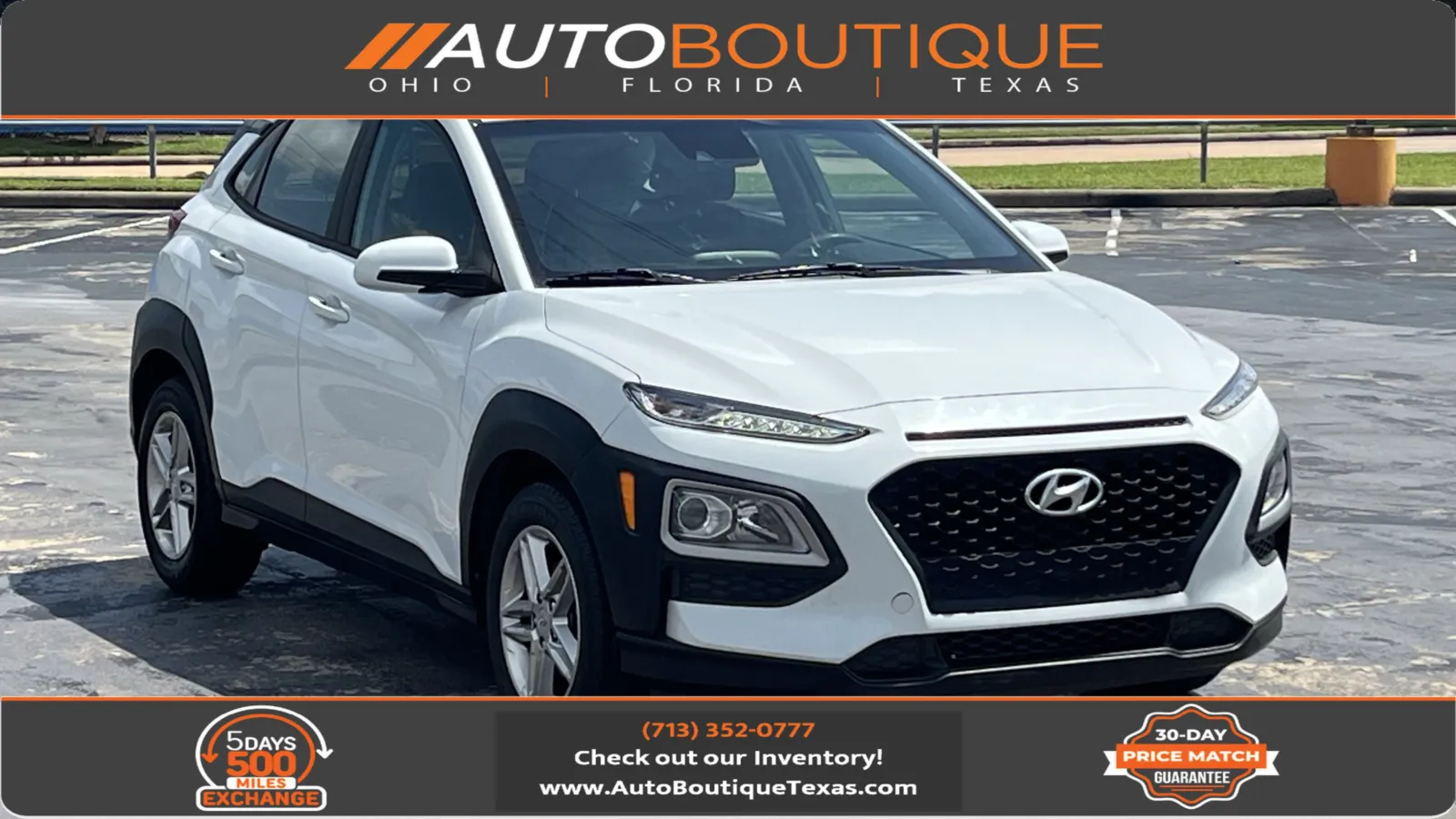 White 2021 Hyundai Kona SE for sale in Alvin, TX
