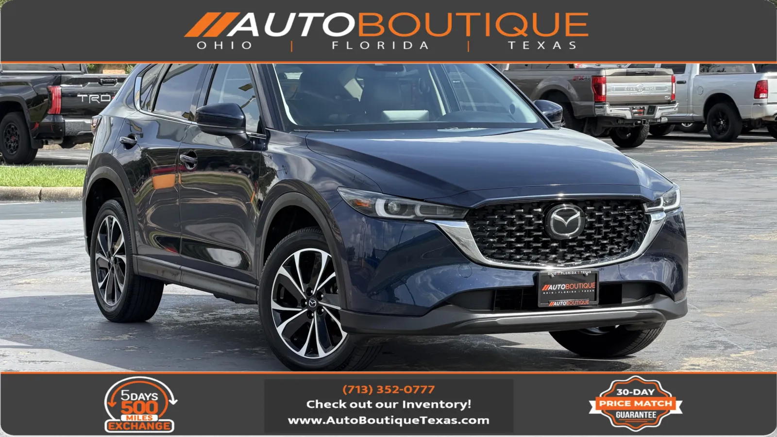 Blue 2023 Mazda CX-5 2.5 S Premium Package for sale in Alvin, TX
