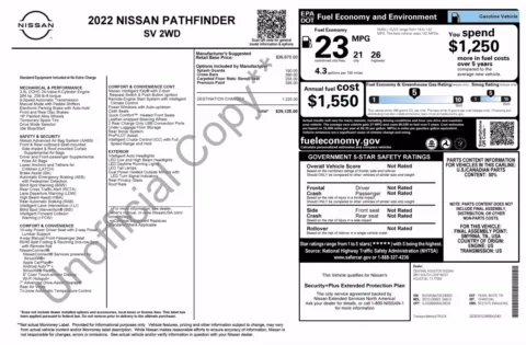 Photos of 2022 Nissan Pathfinder SV for sale in Alvin, TX at Auto Boutique Texas
