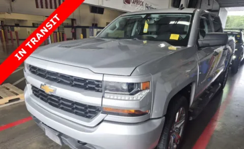 Silver 2018 Chevrolet Silverado 1500 Custom for sale in Alvin, TX