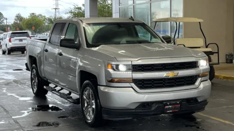 Silver 2018 Chevrolet Silverado 1500 Custom for sale in Alvin, TX
