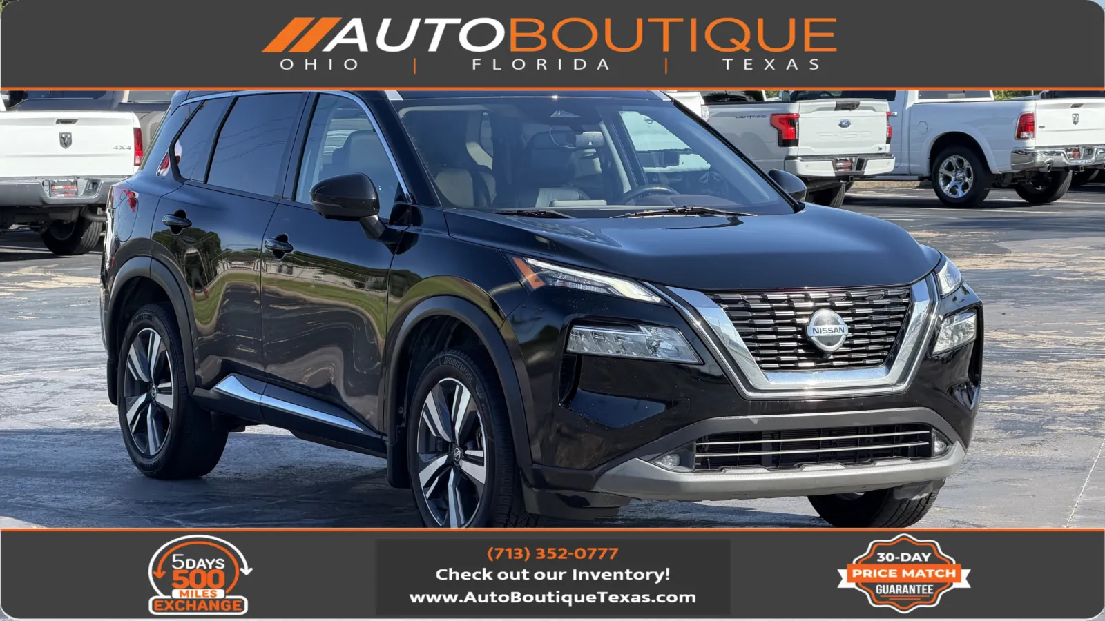 Black 2021 Nissan Rogue SL for sale in Alvin, TX