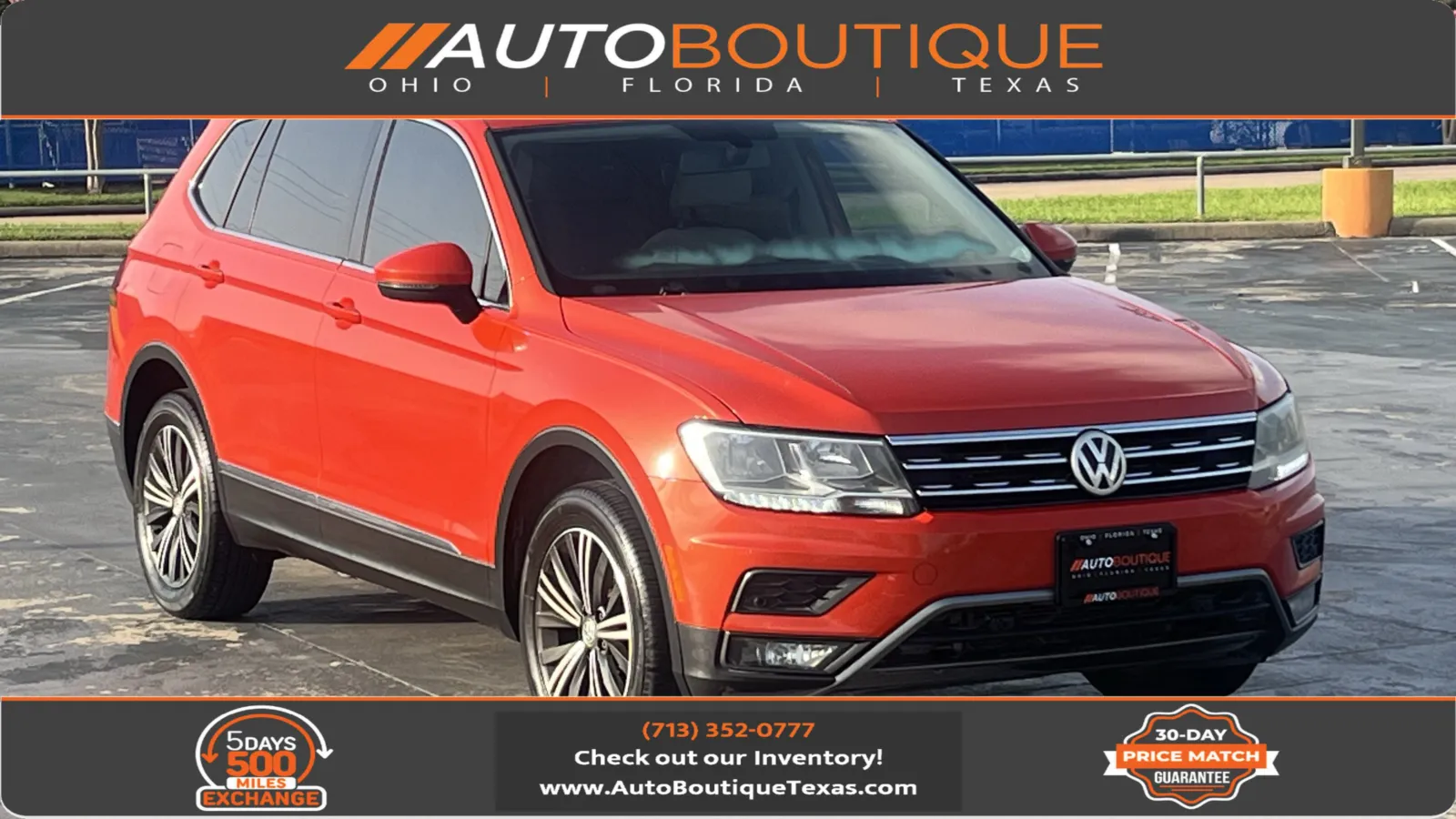 Red 2019 Volkswagen Tiguan SEL for sale in Alvin, TX