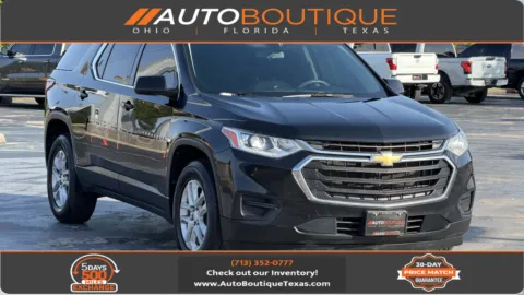 Black 2021 Chevrolet Traverse LS for sale in Alvin, TX