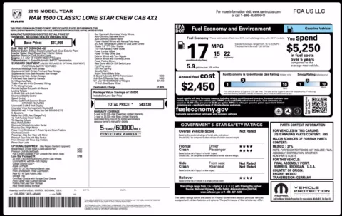 Photos of 2019 Ram 1500 Classic Lone Star for sale in Alvin, TX at Auto Boutique Texas
