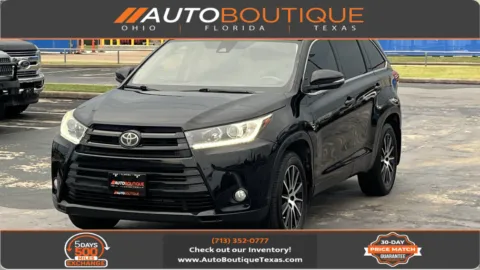 Black 2018 Toyota Highlander SE for sale in Alvin, TX