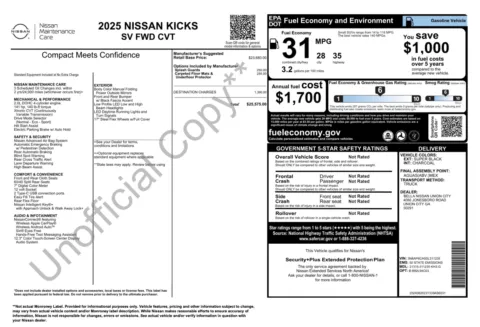 Photos of 2025 Nissan Kicks SV for sale in Alvin, TX at Auto Boutique Texas