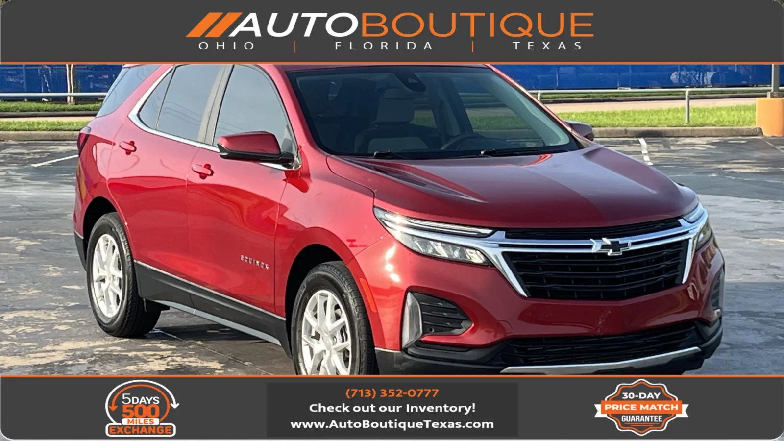 Red 2022 Chevrolet Equinox LT for sale in Alvin, TX