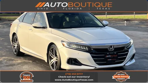 White 2021 Honda Accord Sedan Touring for sale in Alvin, TX