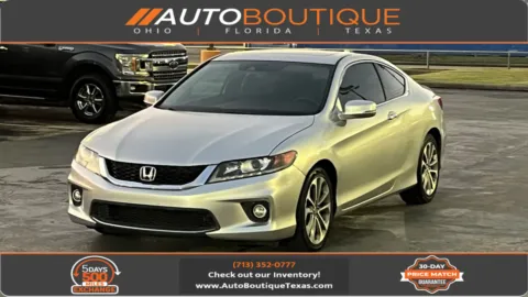Gray 2014 Honda Accord Coupe EX-L for sale in Alvin, TX